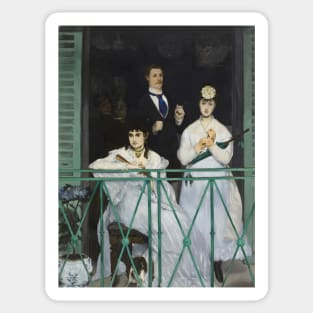 The Balcony by Edouard Manet Sticker